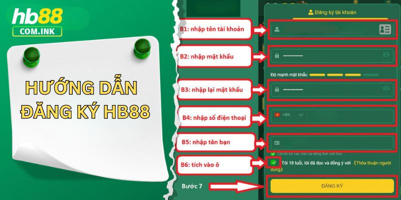 Hướng dẫn quy trình đăng ký HB88 cho hội viên mới tham gia